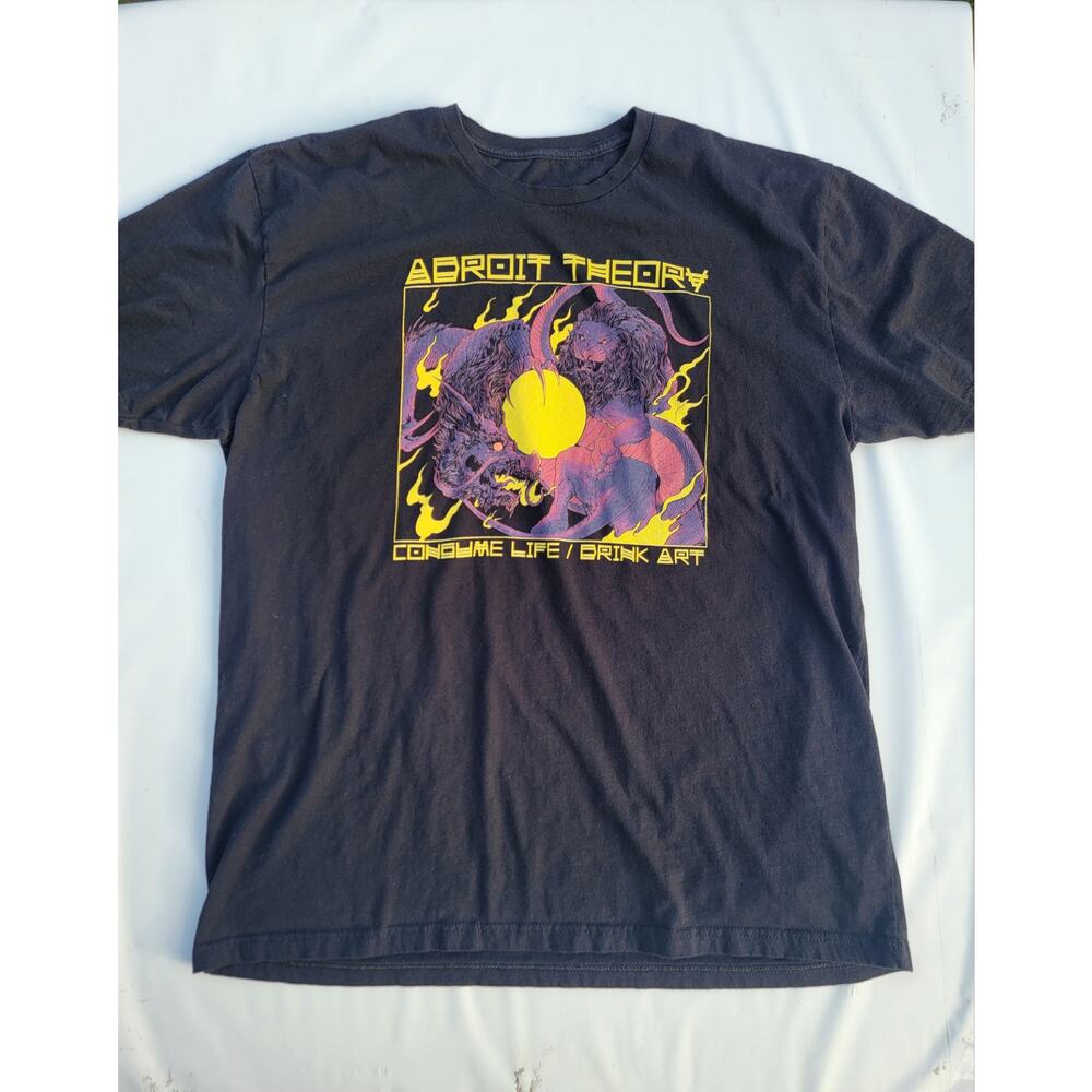 Adroit Theory Brewing Micro Brewery T-Shirt Black Beer Ipa Stout Sour Size L